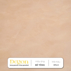 Sơn hiệu ứng bê tông tone Đỏ hồng [1,5kg]| - Định mức 2-3m2| HIỆU ỨNG DE'GON