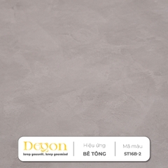 Sơn hiệu ứng bê tông tone Ghi Xám  [1,5kg]|Định mức 2-3m2| HIỆU ỨNG DE'GON