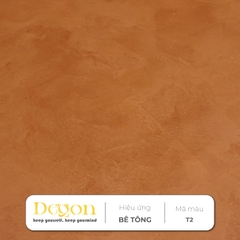 Sơn hiệu ứng bê tông tone Đỏ hồng [1,5kg]| - Định mức 2-3m2| HIỆU ỨNG DE'GON