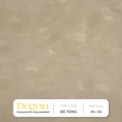 Combo5m2  Sơn hiệu ứng bê tông vân gạt 2 màu[Định mức 5 m2]|HIỆU ỨNG DE'GON
