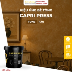 Sơn hiệu ứng bê tông tone Nâu[1,5kg]| -  Định mức 2-3m2 | HIỆU ỨNG DE'GON