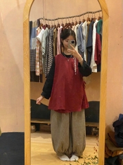 STILLNESS TOP burgundy