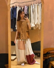 Quần ghép vải xinh xinh