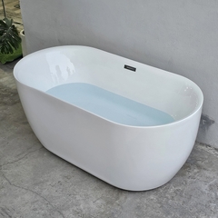 Bồn Tắm Oval Cạnh Thẳng Viền Mỏng MT-0017
