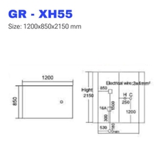 Phòng xông hơi ướt massage MT-XH55B (1200x850x2150mm)