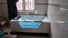 Bồn Tắm Đôi Chữ Nhật Kính 1.7m MKT-17
