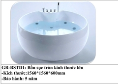 Bồn Tròn Massage MT-0156 (1560*1560*600mm)