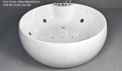Bồn Tròn Massage MT-0156 (1560*1560*600mm)