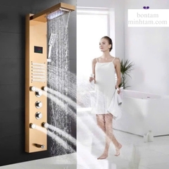 Sen cây inox 304 thuyền massage led vàng cao cấp MT-STN1V
