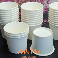 2.000 Ly giấy Thùy Linh màu trắng 2.5OZ , Cốc giấy dùng 1 lần 50pcs / 1 túi. Bán buôn