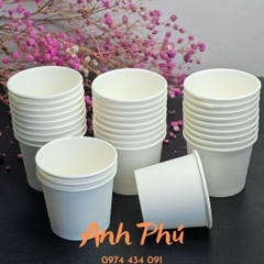 2.000 Ly giấy Thùy Linh màu trắng 2.5OZ , Cốc giấy dùng 1 lần 50pcs / 1 túi. Bán buôn