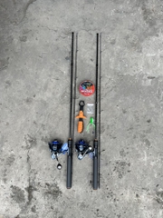 Combo 133 cần lure germany fishing +máy pioner chromium 2000