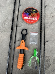Combo 133 cần lure germany fishing +máy pioner chromium 2000