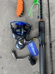 Combo 133 cần lure germany fishing +máy pioner chromium 2000