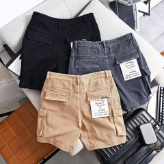 QUẦN SHORT KAKI CARGO WASHED