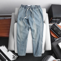 QUẦN JEANS ELASTIC WAIST STRAIGHT
