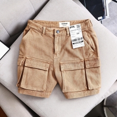 QUẦN SHORT KAKI CARGO WASHED
