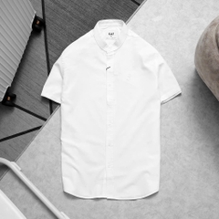 ÁO SƠ MI LINEN MANDARIN COLLAR