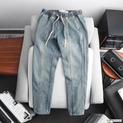 QUẦN JEANS ELASTIC WAIST STRAIGHT