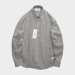 Áo Sơ Mi Linen Rayon Striped Regular Fit