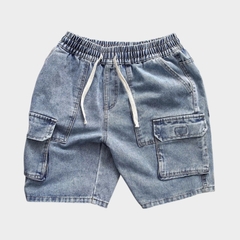 Quần Short Cargo Denim Relaxed