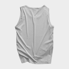 Áo Tanktop Basic Ribbed Light Grey