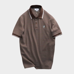 Áo Polo Knit Striped Icon Tropical