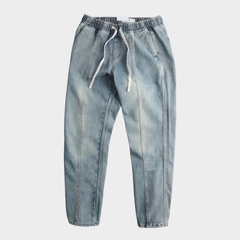 Quần Jeans Elastic Waistband Relaxed