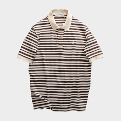Áo Polo Jacquard Striped Regular Fit