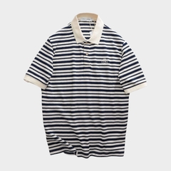 Áo Polo Jacquard Striped Regular Fit