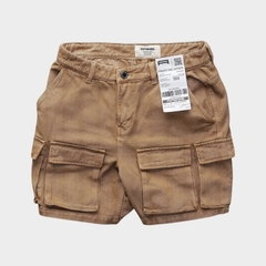 Quần Short Denim Cargo Form Relaxed