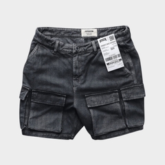 Quần Short Denim Cargo Form Relaxed