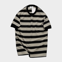 Áo Thun Weaved Stripes Form Fitted