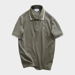 Áo Polo Knit Striped Icon Tropical
