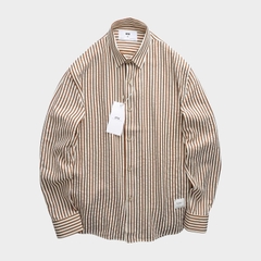 Áo Sơ Mi Linen Rayon Striped Regular Fit