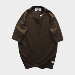 Áo Thun Ribbed Pattern Form Regular Fit