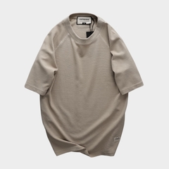 Áo Thun Ribbed Pattern Form Regular Fit