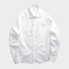 Áo Sơ Mi Oxford Printed Text Regular Fit