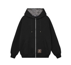 Hoodie Zip Louis Vuitton Monogram V3 ( Gold )