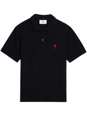 Polo AMI Paris De Coeur - Đen
