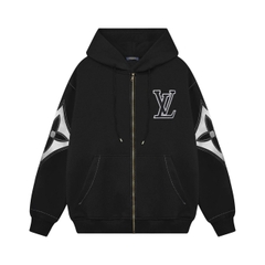 Hoodie Zip Louis Vuitton Intarsia (new)