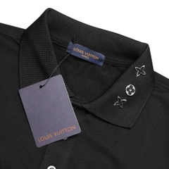 Polo Louis Vuitton Cổ Đính Logo Titan