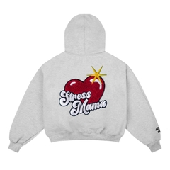 Hoodie Stressmama Boxy Bling Heart