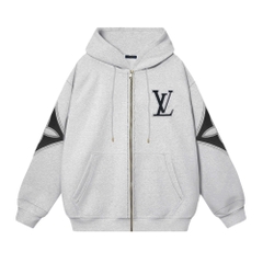 Hoodie Zip Louis Vuitton Intarsia (new)