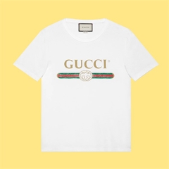 Áo thun Gucci Fake Logo (Màu Trắng)