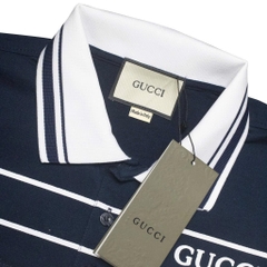 Polo Gucci Embroidery Kẻ Ngang