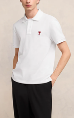 Polo AMI Paris De Coeur - Trắng