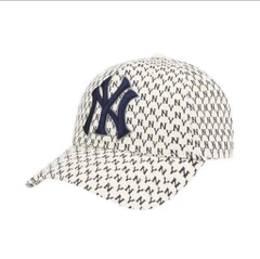 Nón lưỡi Trai MLB Monogam Trắng Logo - NY
