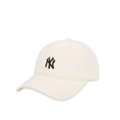 Nón lưỡi Trai MLB Màu Kem Logo - NY