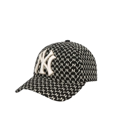 Nón lưỡi Trai MLB Monogram Đen Logo - NY